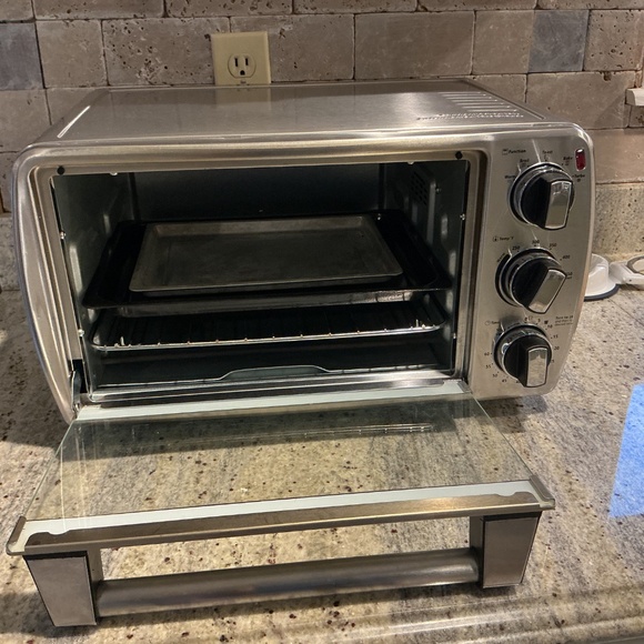 Oster Stainless Steel 6 Slice Toaster Oven – Bake Broil Toast Warm, Turbo, Works - Picture 8 of 14
